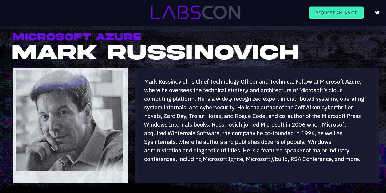 Mark Russinovich LABScon